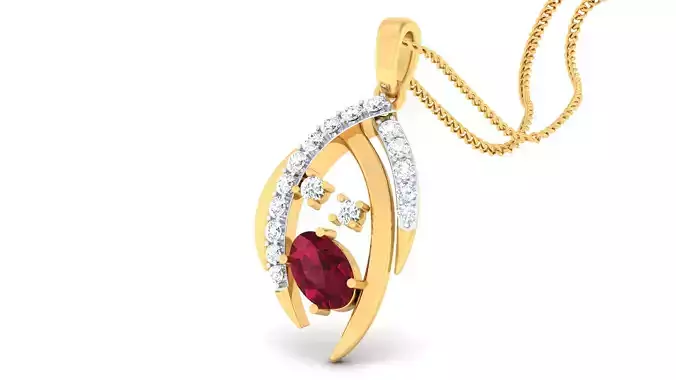 Women pendant-earrings set 3dm mgx render detail 3D print model