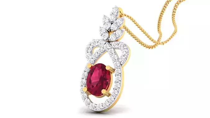 Women pendant-earrings set 3dm mgx render detail 3D print model