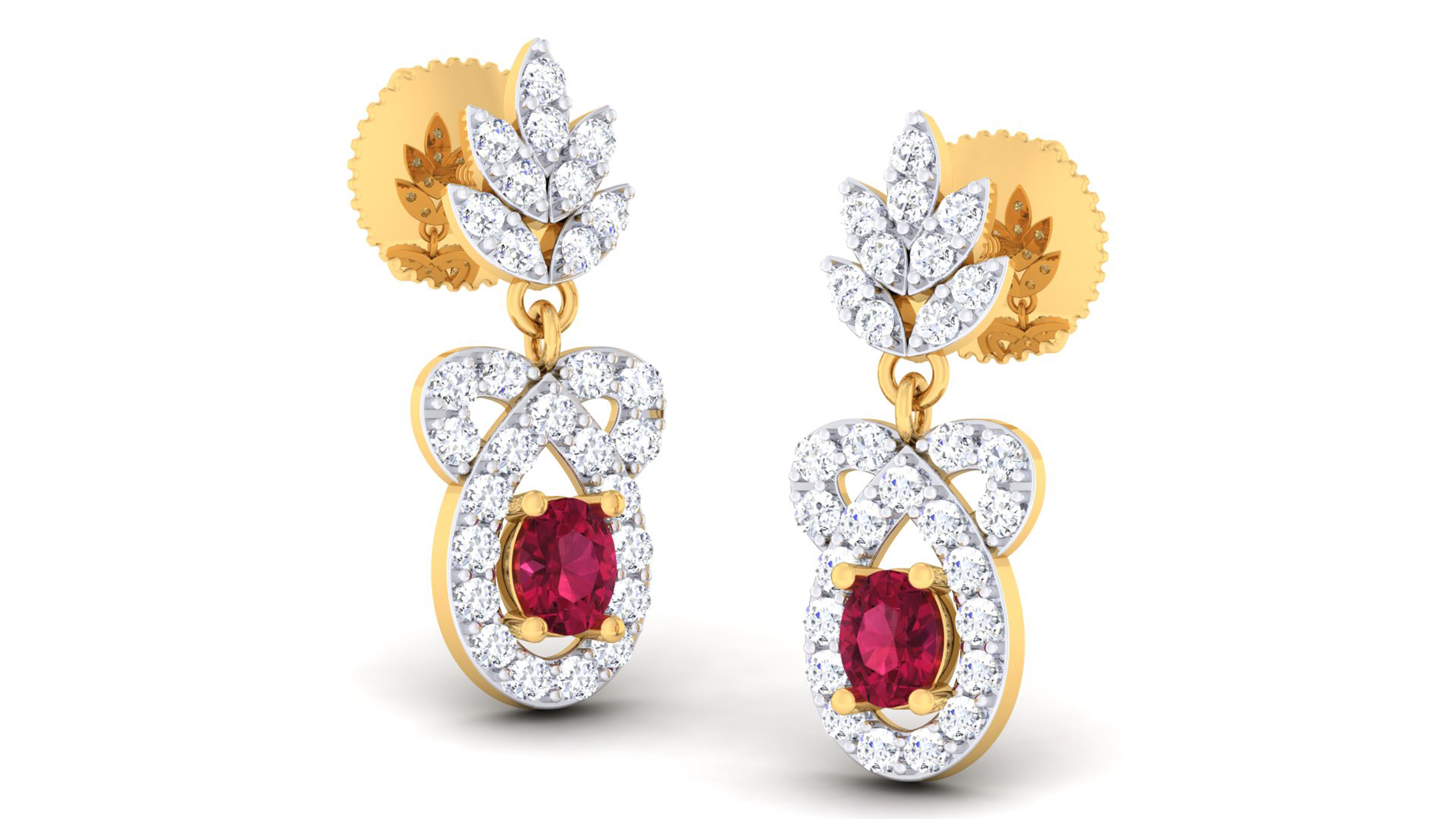 Women pendant-earrings set 3dm mgx render detail 3D print model 3D print model_1