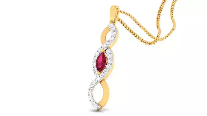 Women pendant-earrings set 3dm mgx render detail 3D print model