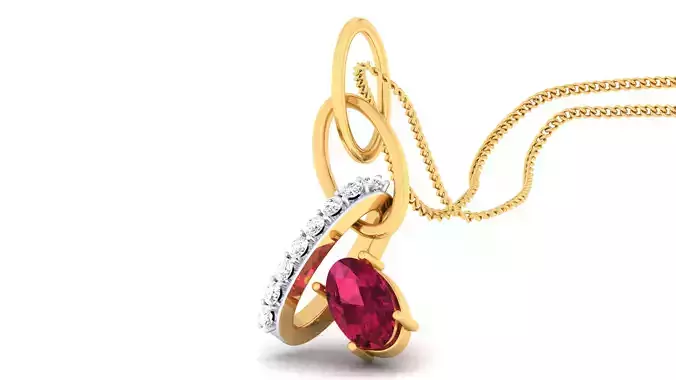 Women pendant-earrings set 3dm mgx render detail 3D print model