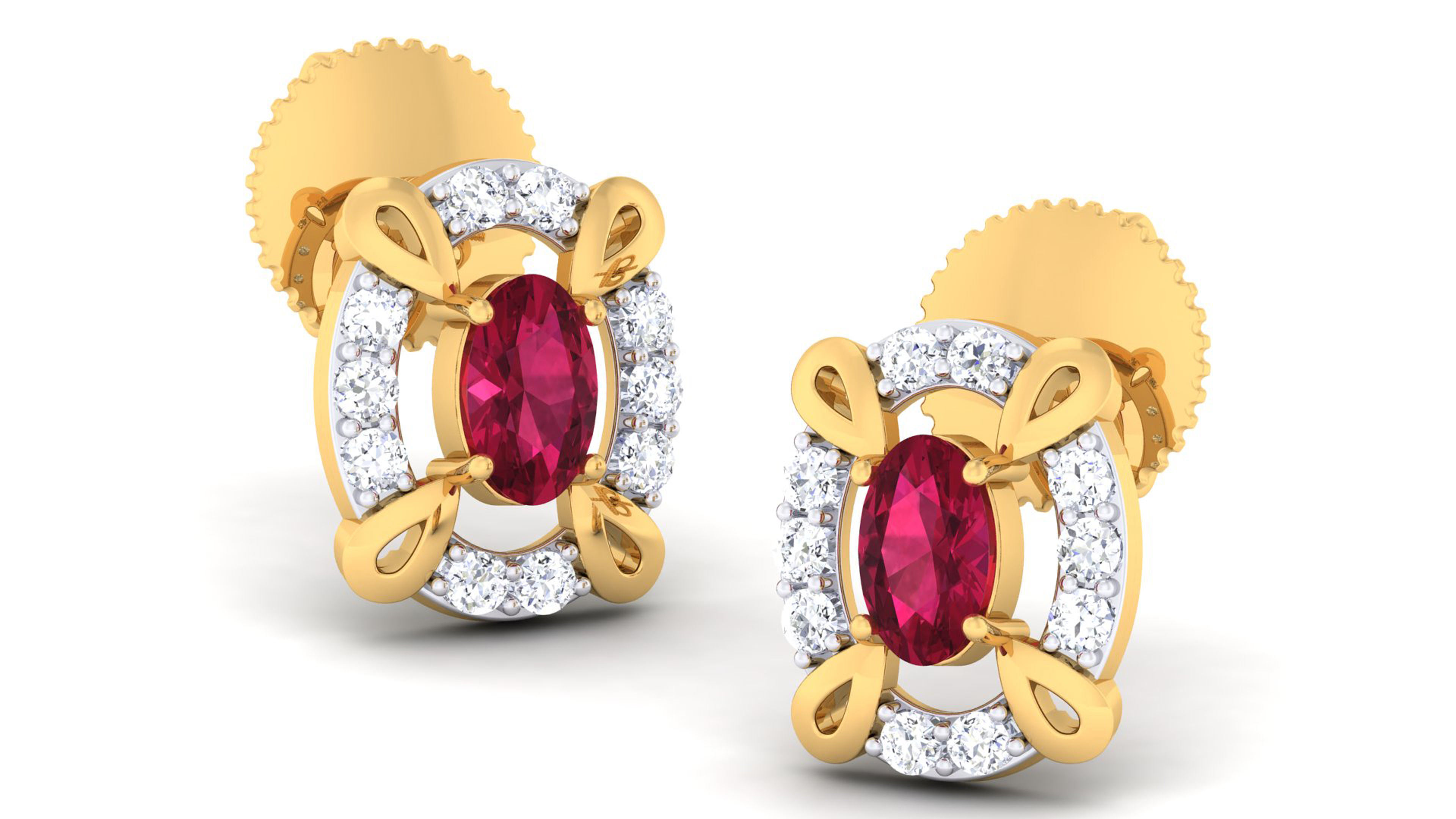 Women pendant-earrings set 3dm mgx render detail 3D print model 3D print model_1