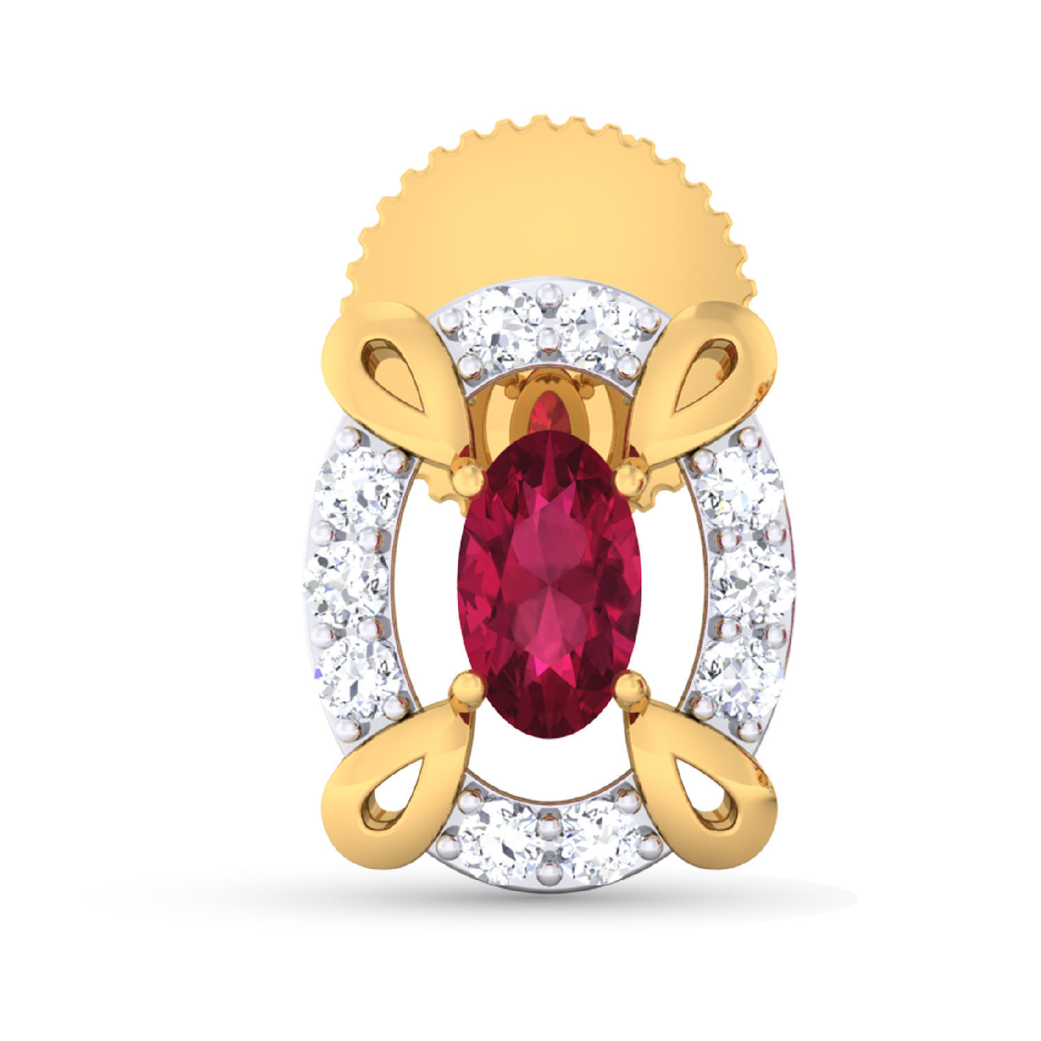 Women pendant-earrings set 3dm mgx render detail 3D print model 3D print model_2