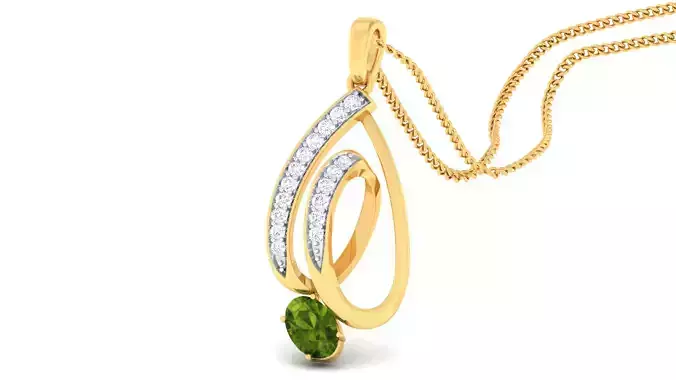 Women pendant-earrings set 3dm mgx render detail 3D print model