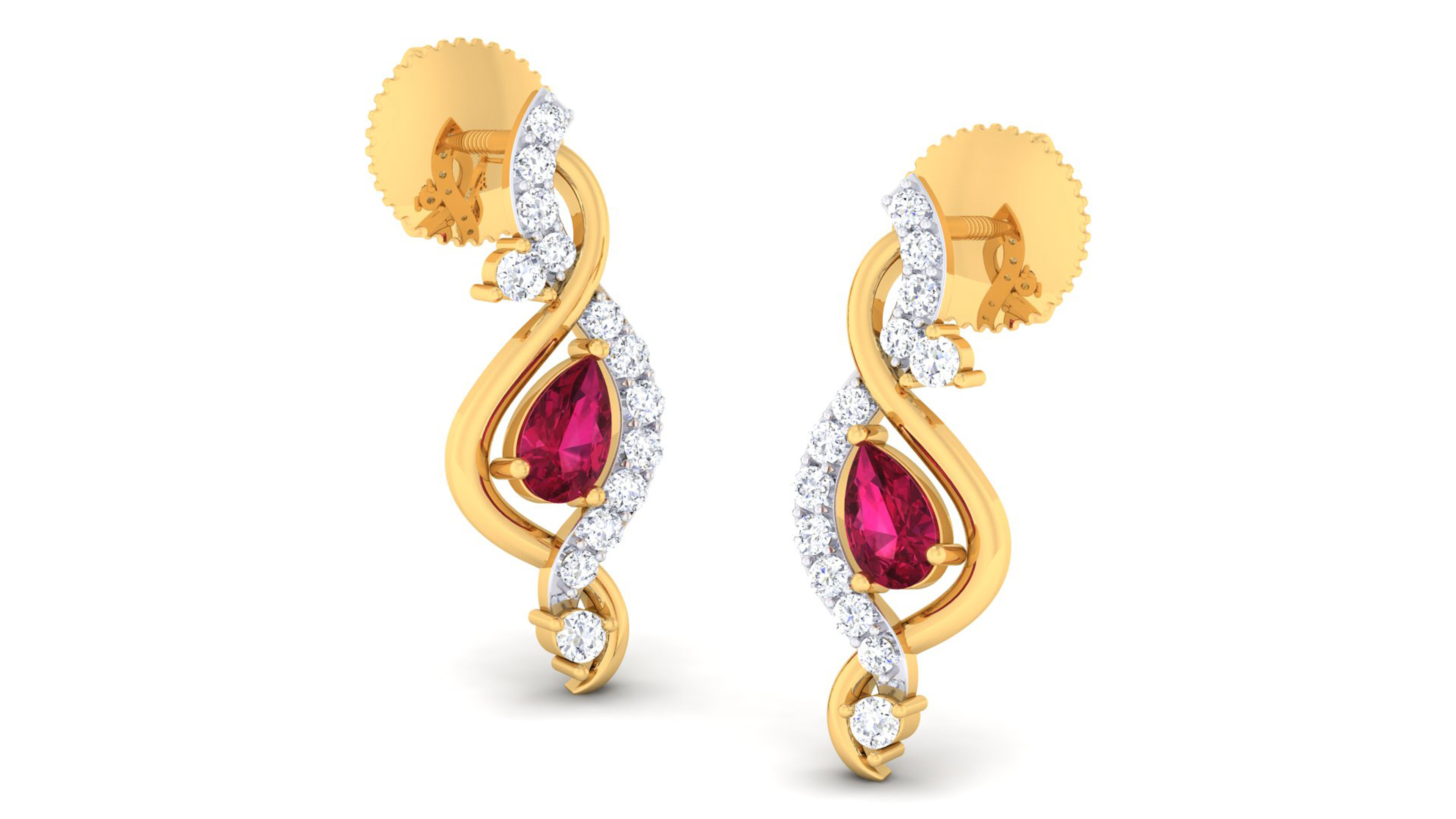 Women pendant-earrings set 3dm mgx render detail 3D print model 3D print model_1