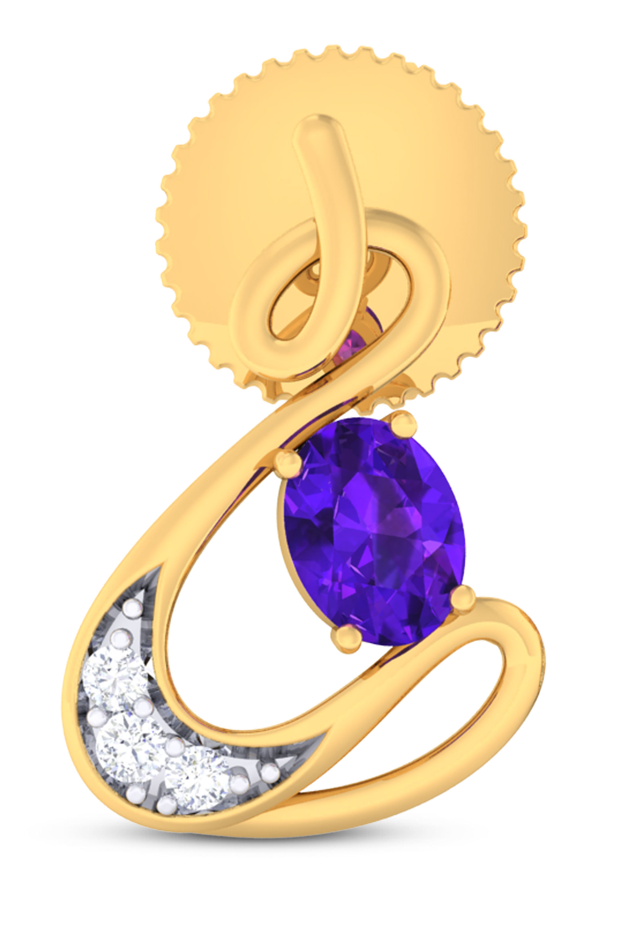 Women pendant-earrings set 3dm mgx render detail 3D print model 3D print model_1