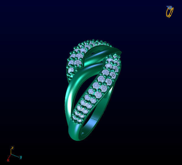 DIAMOND RING 1 3D print model_2