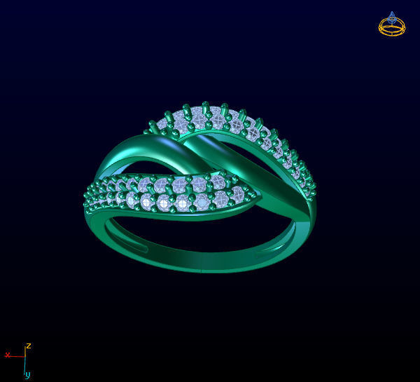 DIAMOND RING 1 3D print model_3