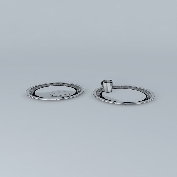 Tea trays Free 3D model_4