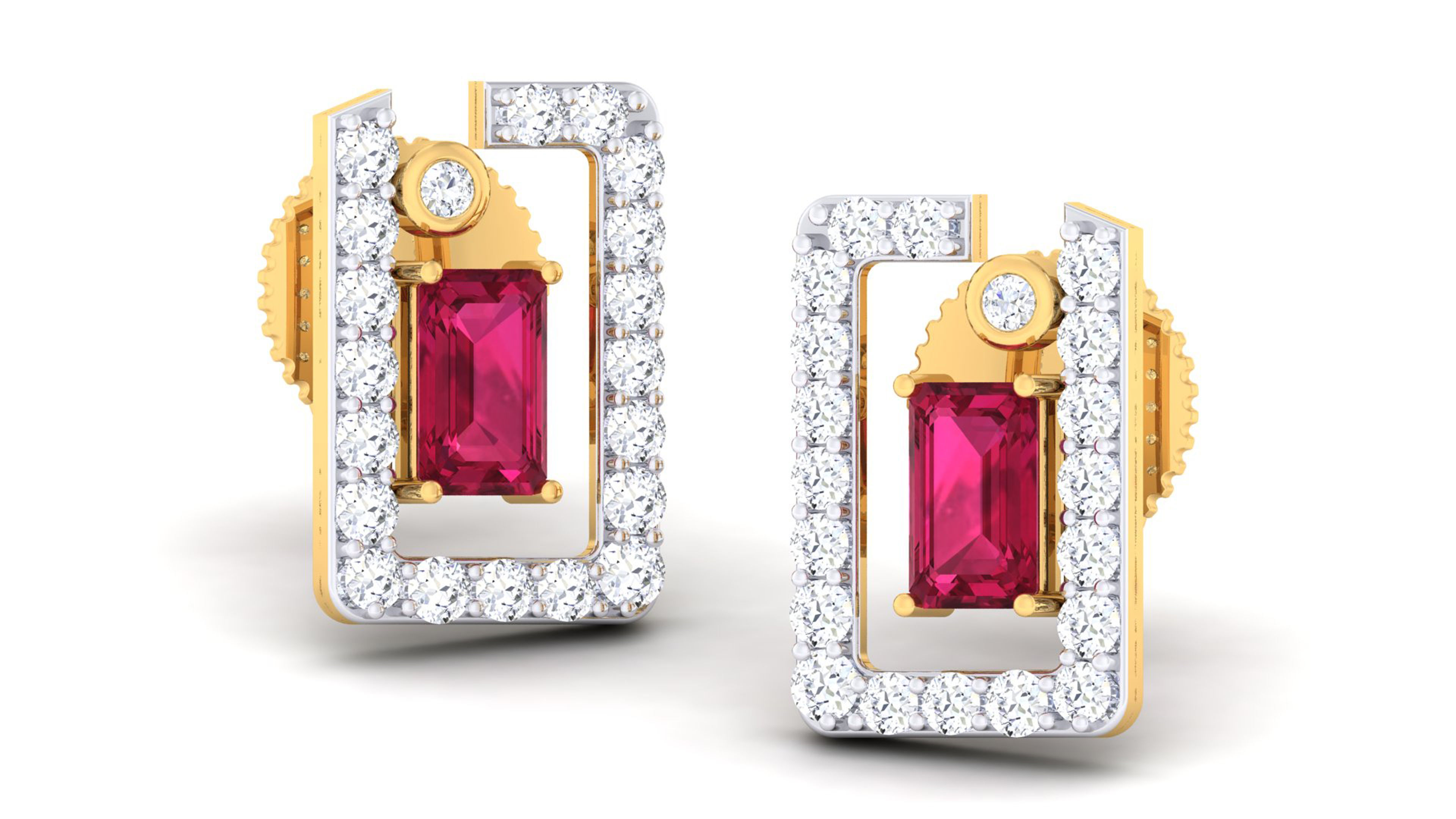 Women pendant-earrings set 3dm mgx render detail 3D print model 3D print model_1