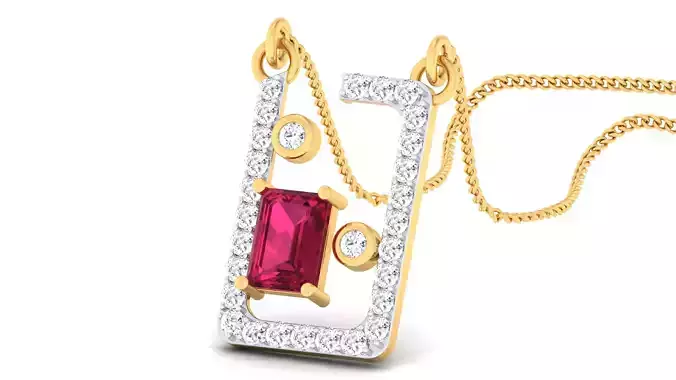 Women pendant-earrings set 3dm mgx render detail 3D print model