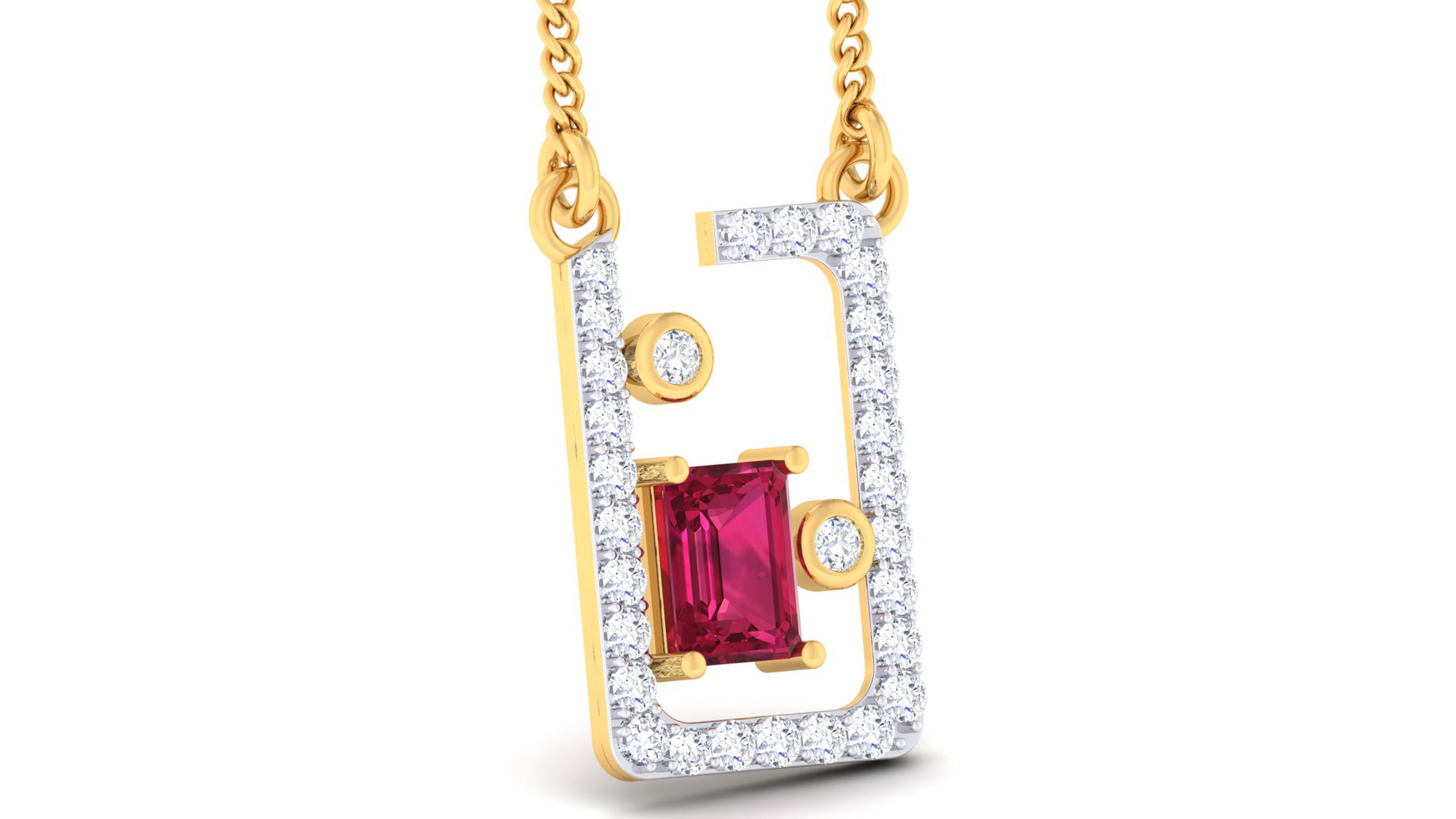 Women pendant-earrings set 3dm mgx render detail 3D print model 3D print model_5