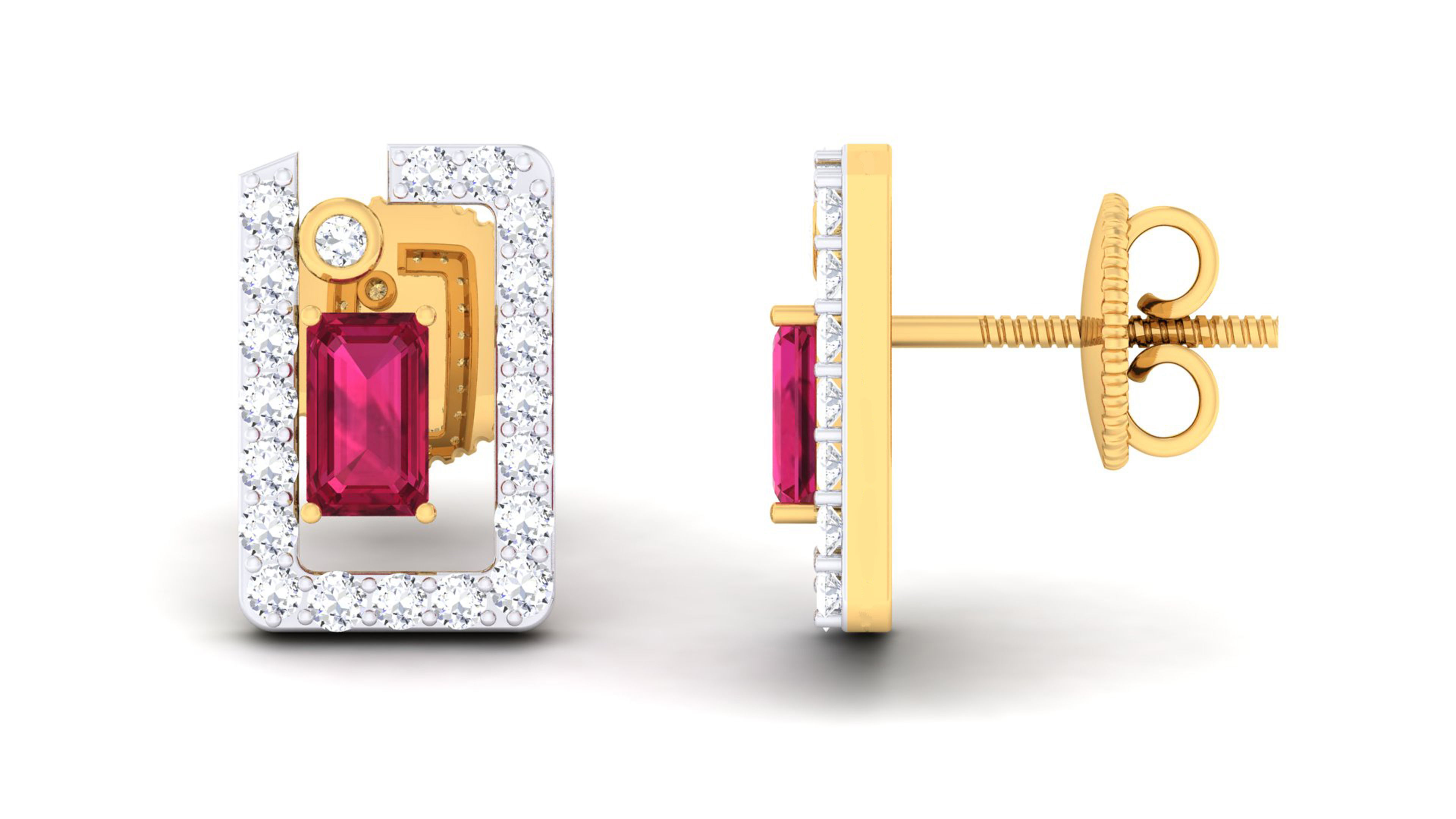 Women pendant-earrings set 3dm mgx render detail 3D print model 3D print model_4