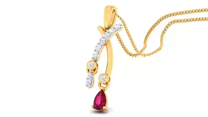 Women pendant-earrings set 3dm mgx render detail 3D print model