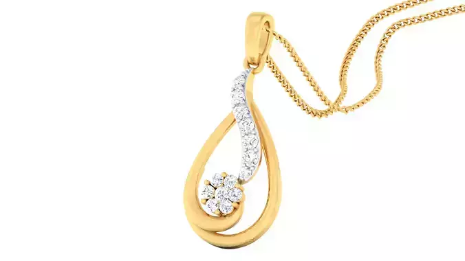 Women pendant-earrings set 3dm mgx render detail 3D print model