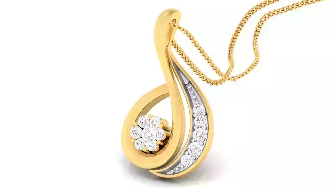 Women pendant-earrings set 3dm mgx render detail 3D print model