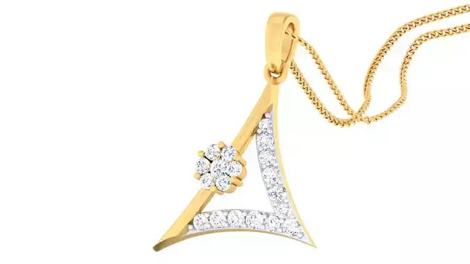 Women pendant-earrings set 3dm mgx render detail 3D print model