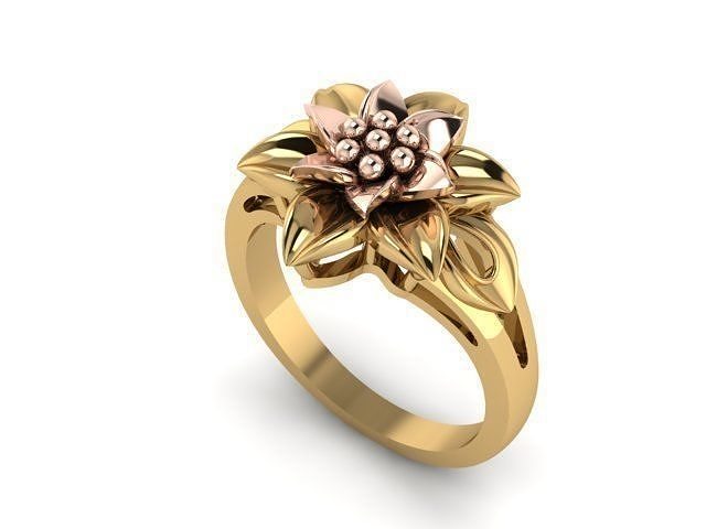 FLOWERING RINGS 3D print model