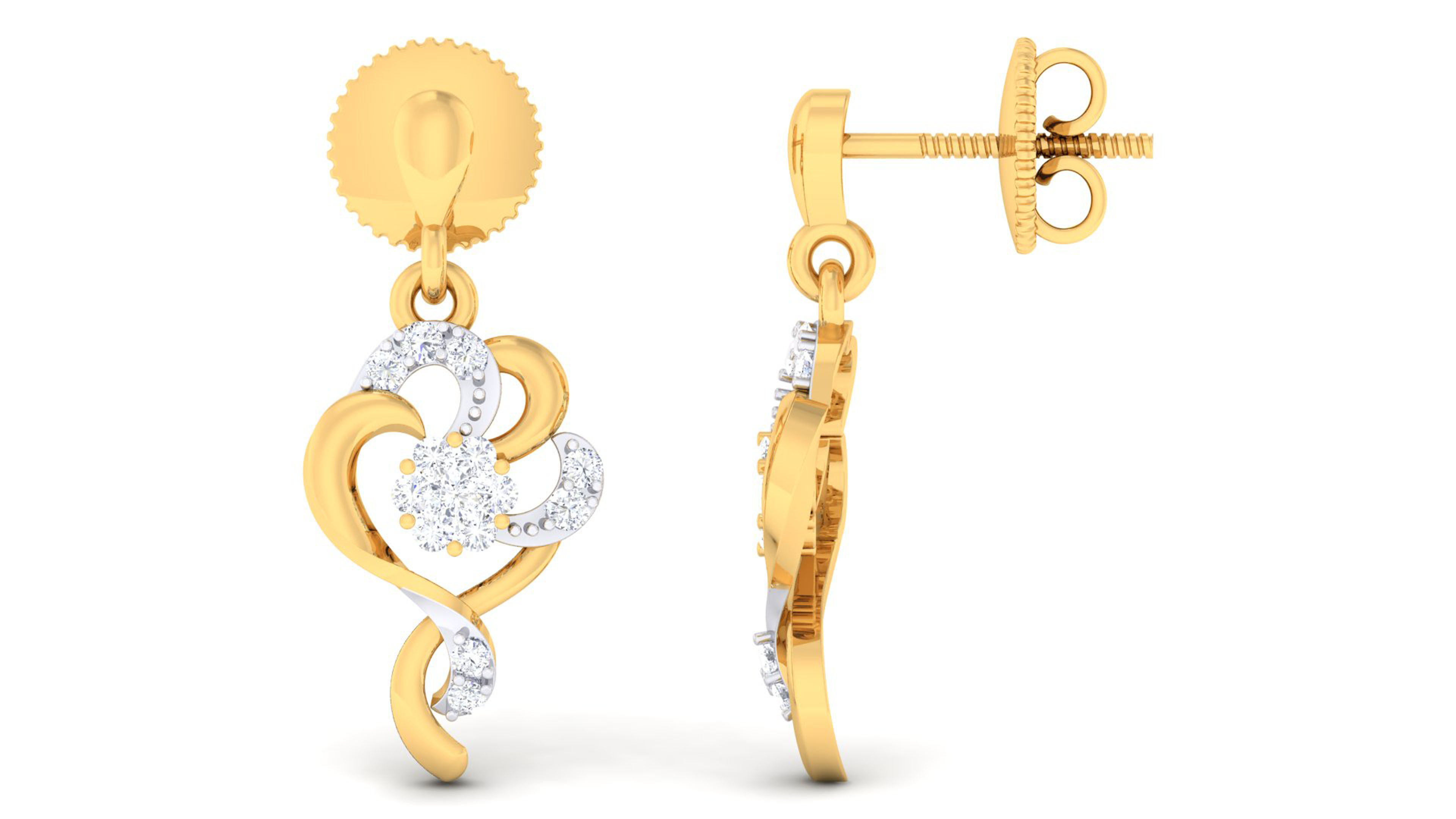 Women pendant-earrings set 3dm mgx render detail 3D print model 3D print model_1