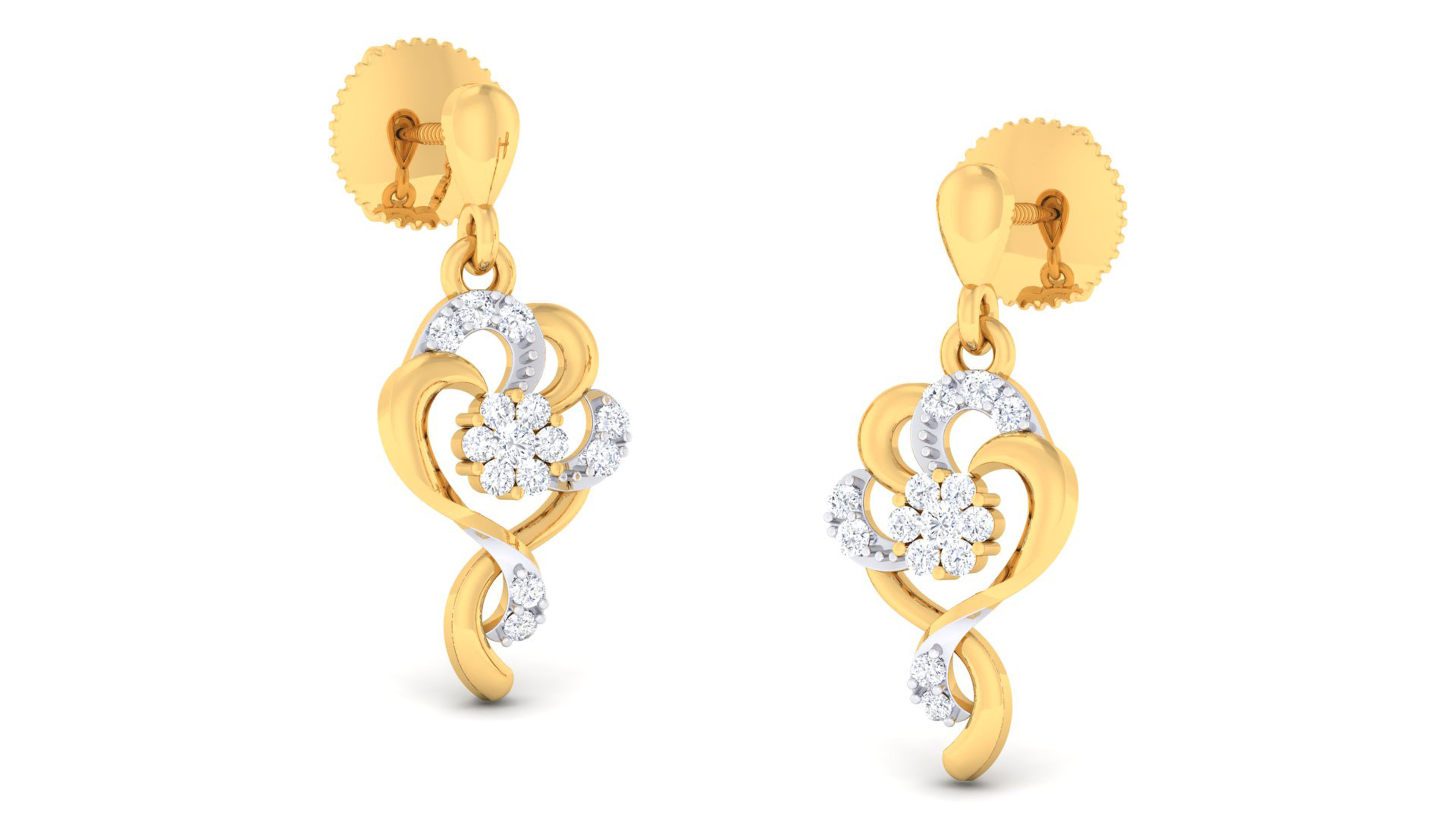 Women pendant-earrings set 3dm mgx render detail 3D print model 3D print model_2