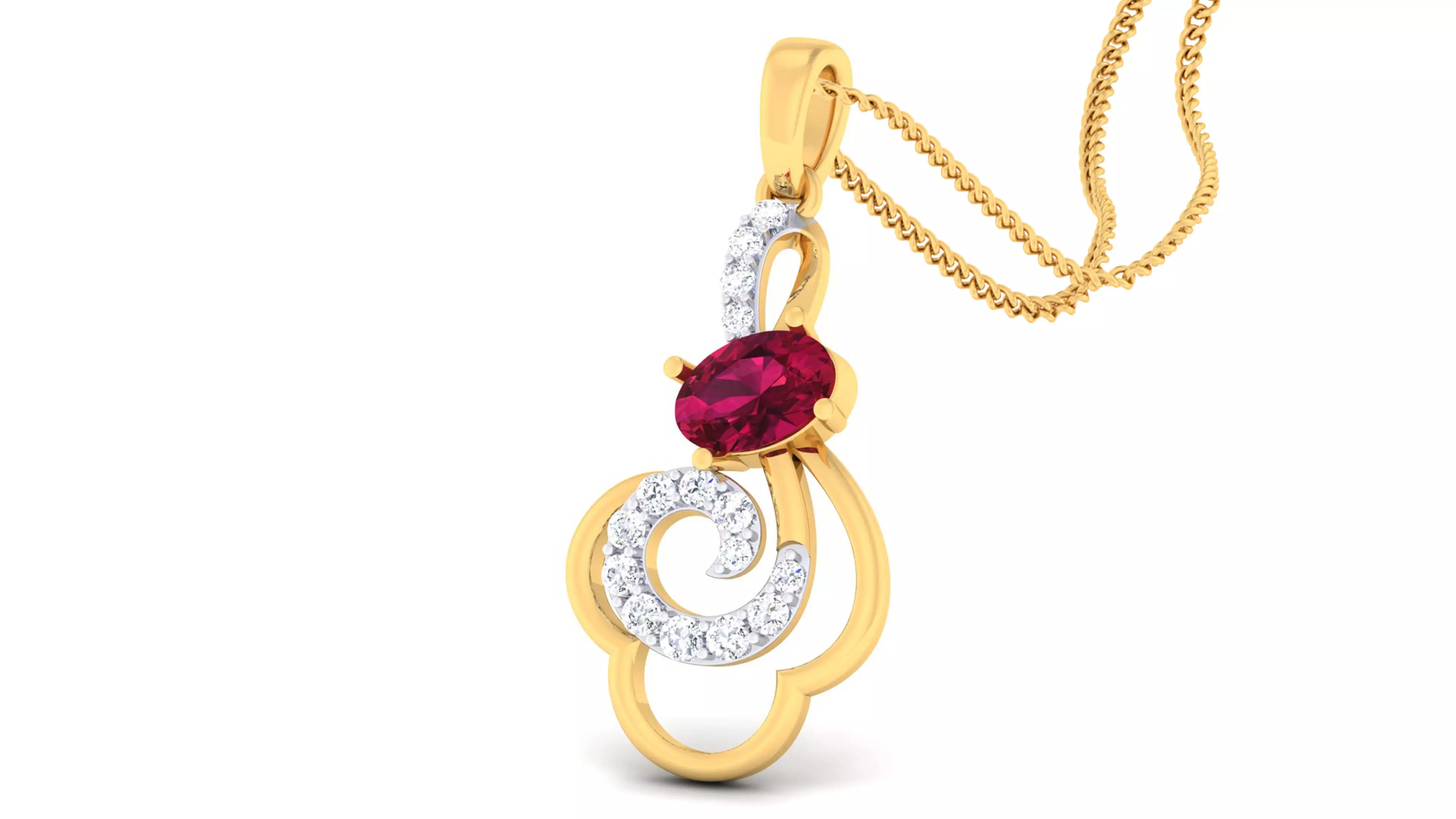 Women pendant-earrings set 3dm mgx render detail 3D print model 3D print model_0