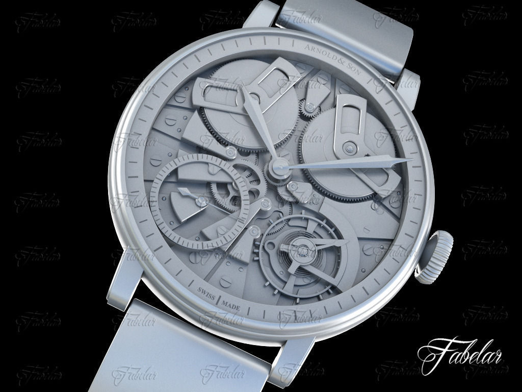 Watch mechanism 3D model_6