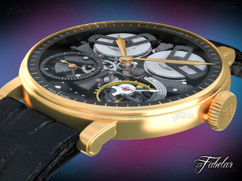Watch mechanism 3D model_2
