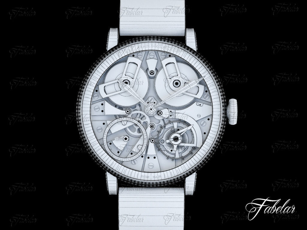 Watch mechanism 3D model_13