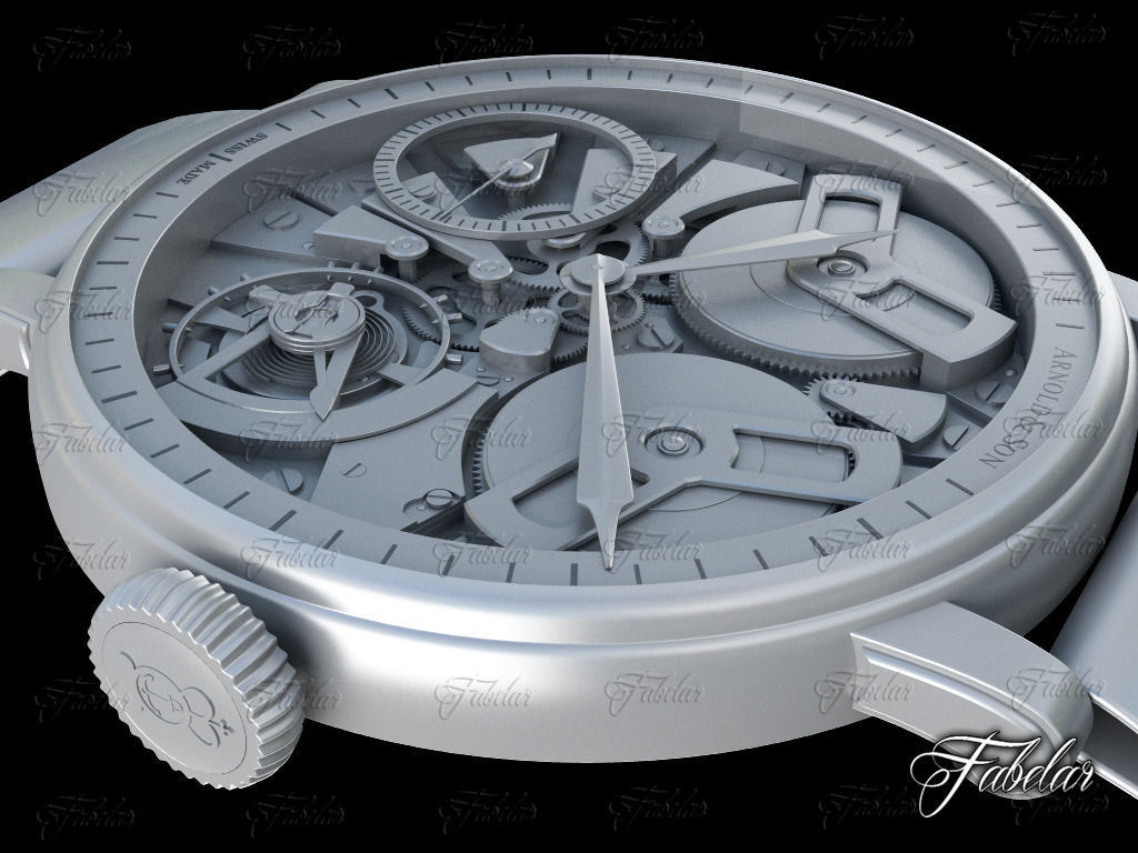 Watch mechanism 3D model_7