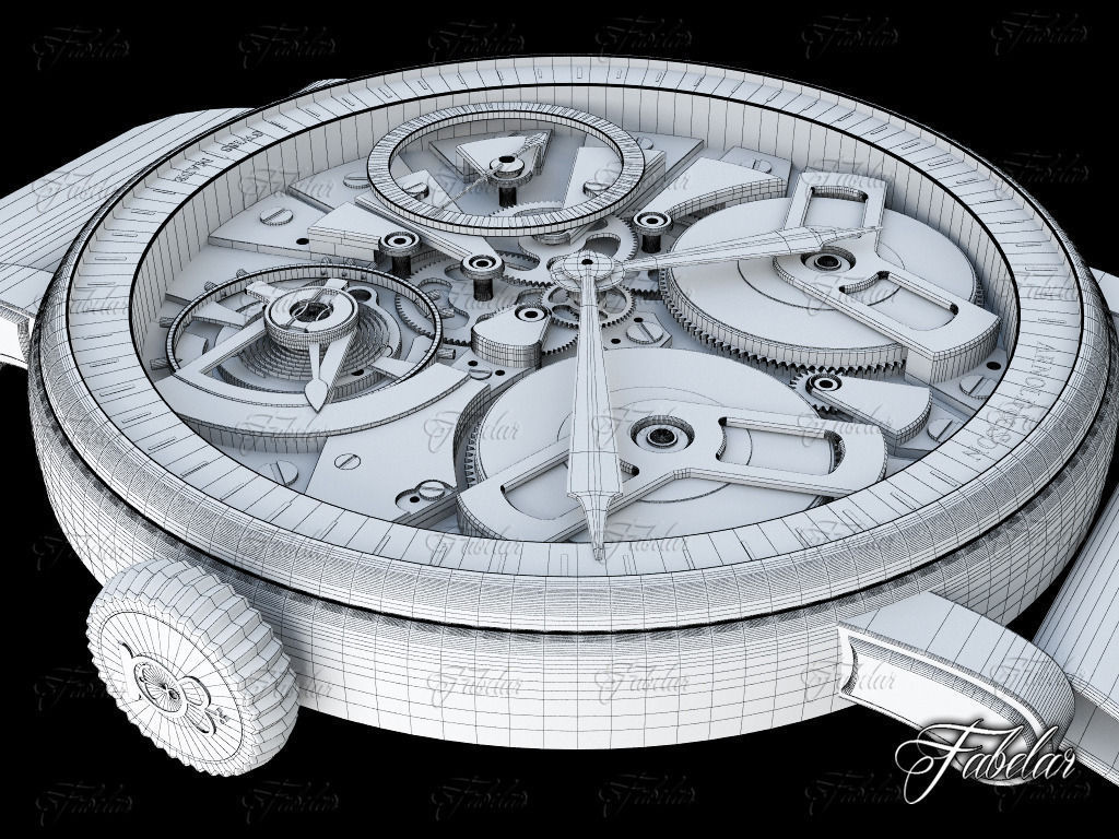 Watch mechanism 3D model_11