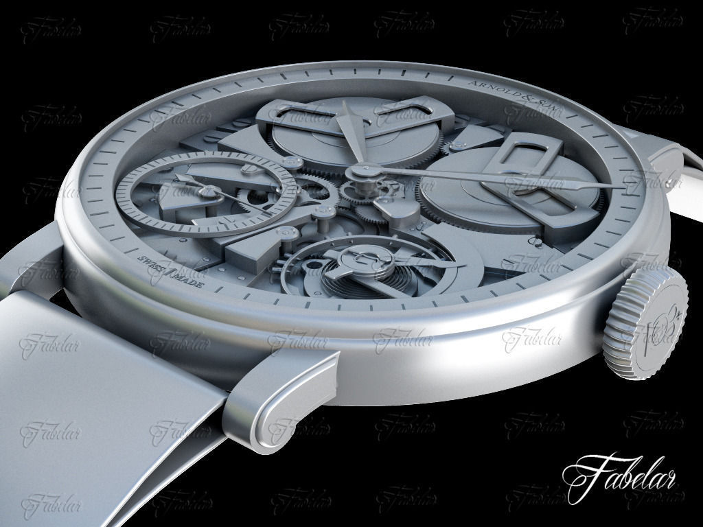 Watch mechanism 3D model_5