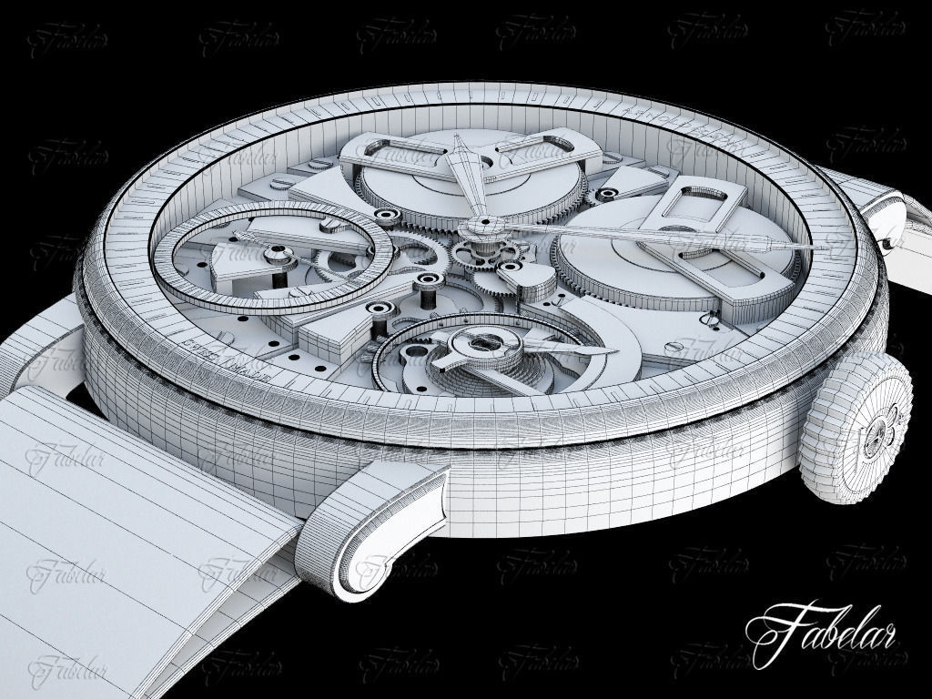 Watch mechanism 3D model_12