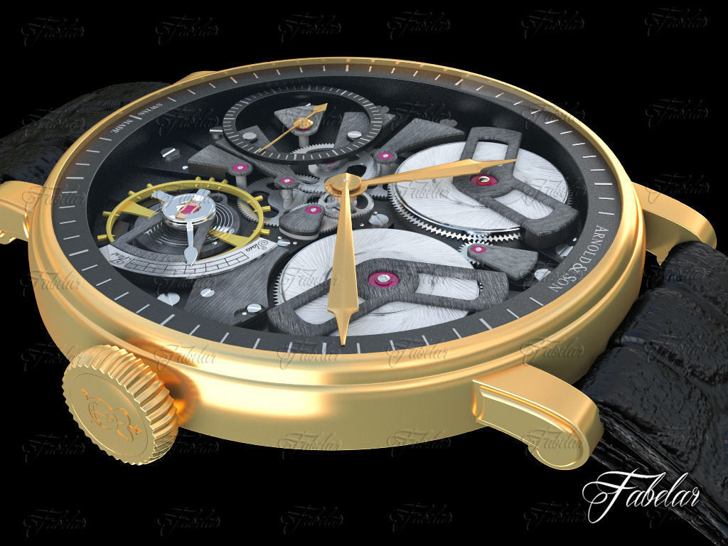Watch mechanism 3D model_3
