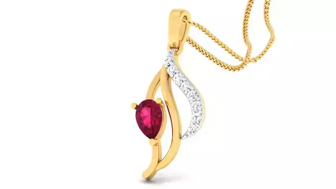 Women pendant-earrings set 3dm mgx render detail 3D print model