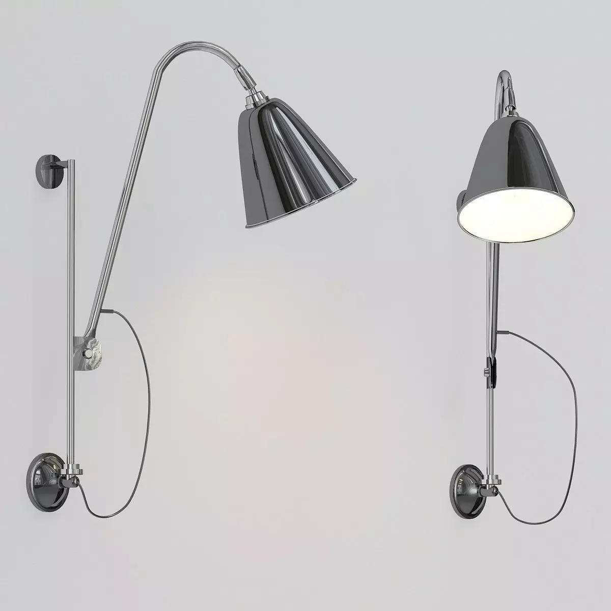 Wall Light from Gubi Nedgis Lighting 3D model_0