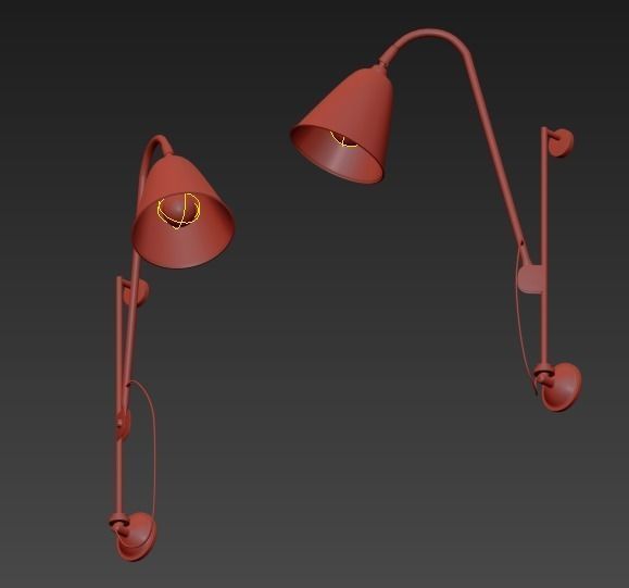 Wall Light from Gubi Nedgis Lighting 3D model_5