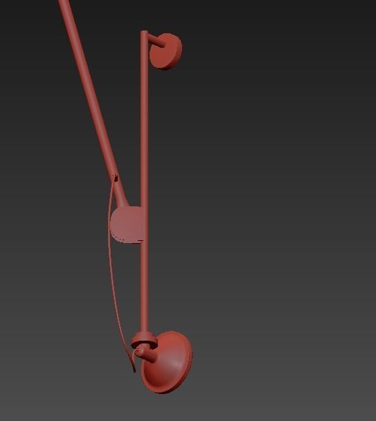 Wall Light from Gubi Nedgis Lighting 3D model_2