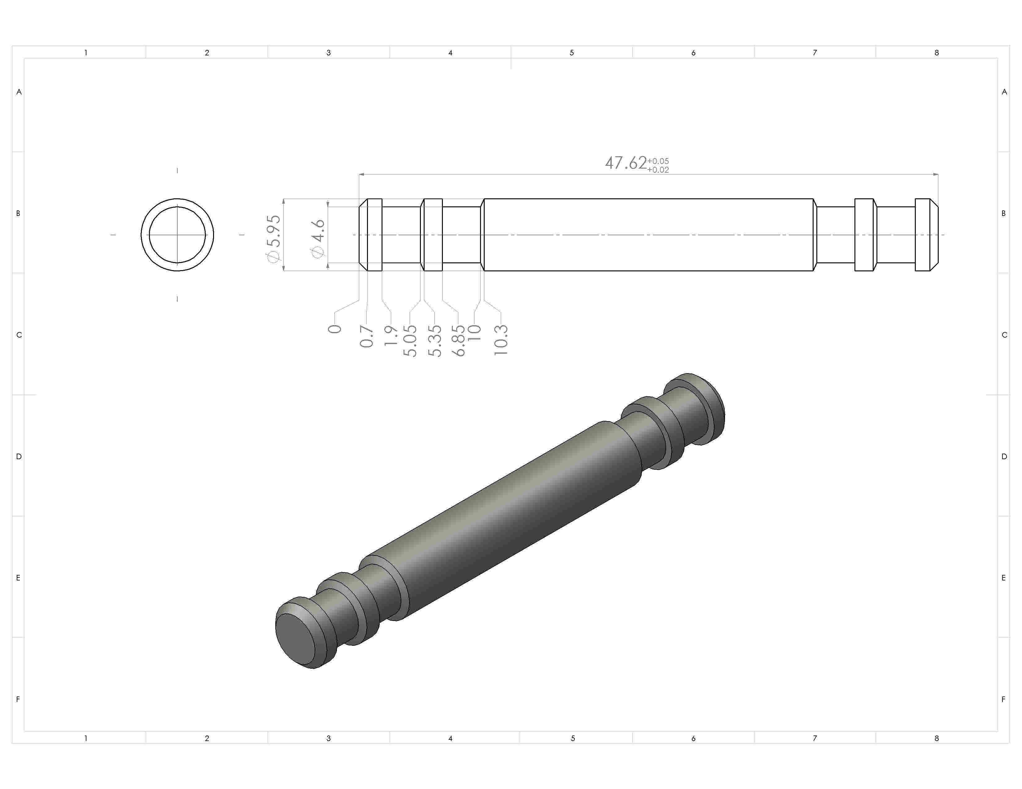2 INCH OFFICE CHAIR CASTER WHEEL 3D model_7