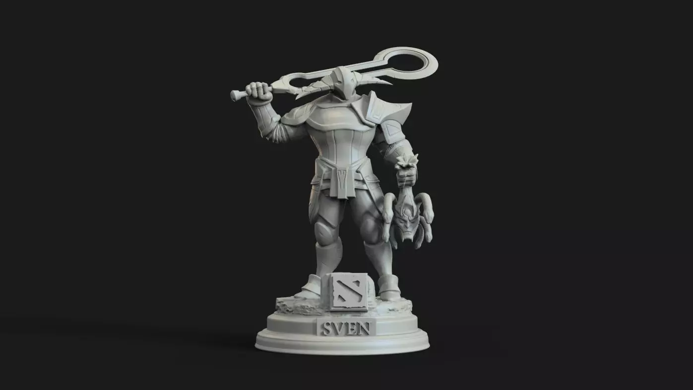 sven dota 2 3D print model_0