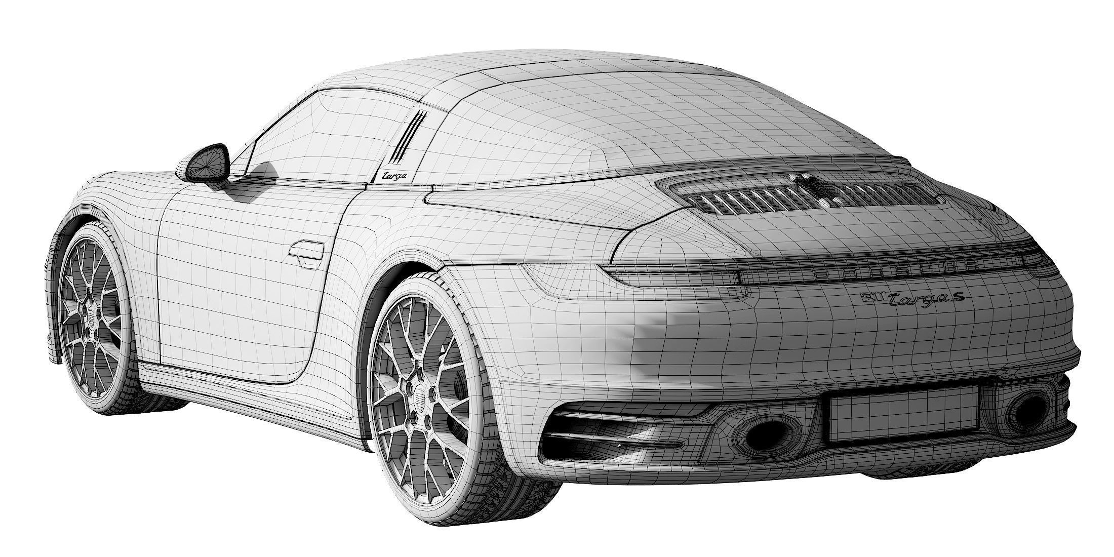 Porsche 911 Targa 2019 3D model_23