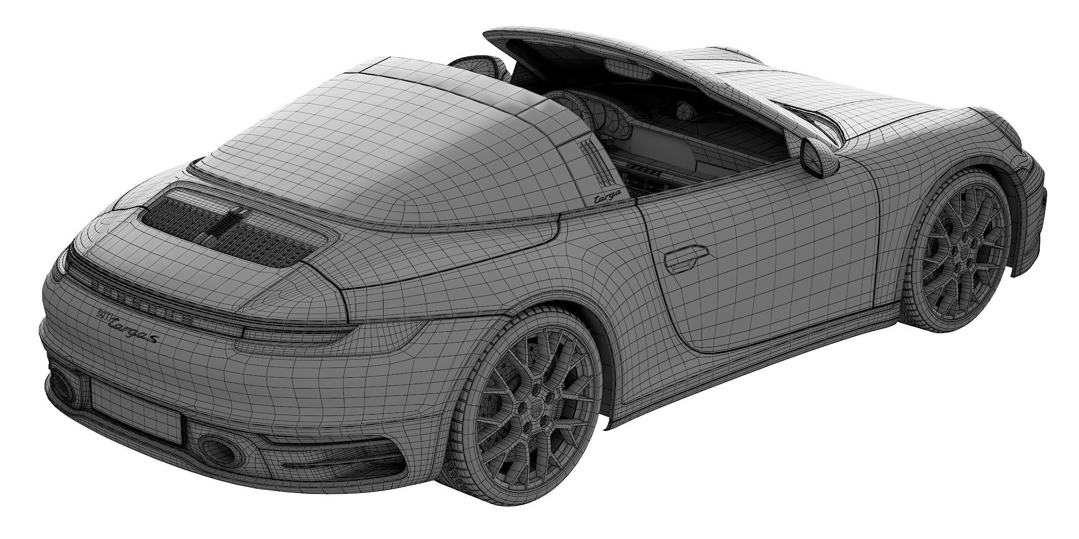 Porsche 911 Targa 2019 3D model_29