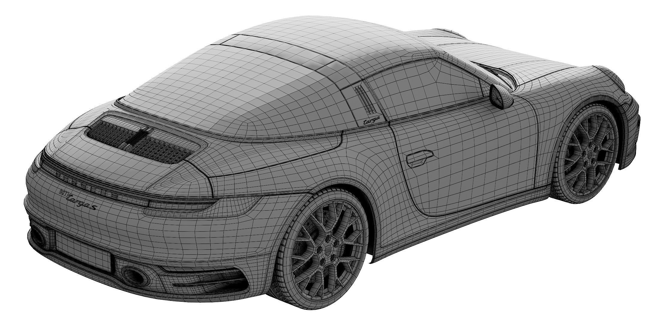 Porsche 911 Targa 2019 3D model_30