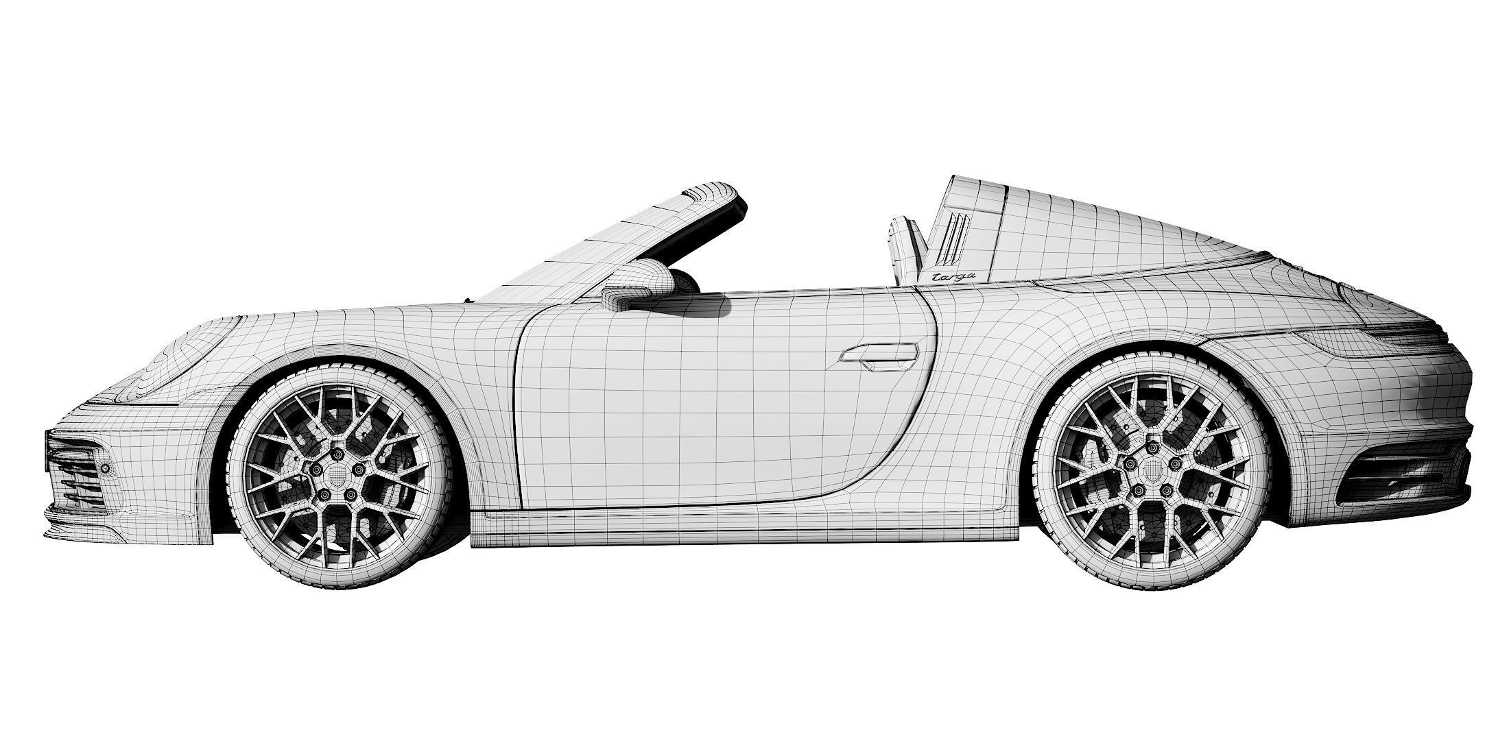 Porsche 911 Targa 2019 3D model_26