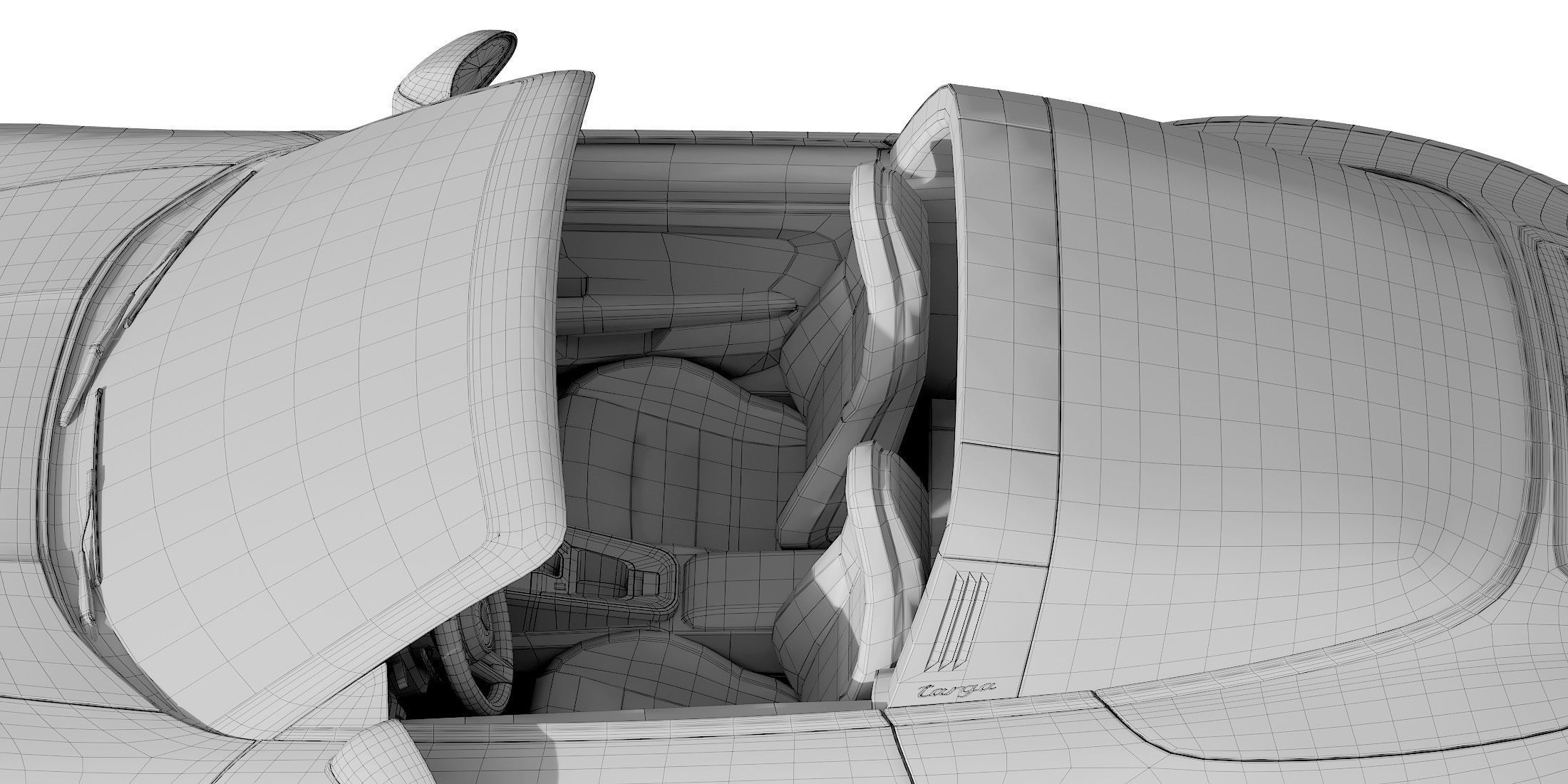 Porsche 911 Targa 2019 3D model_36