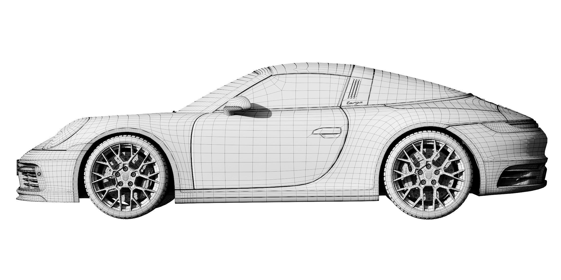 Porsche 911 Targa 2019 3D model_27