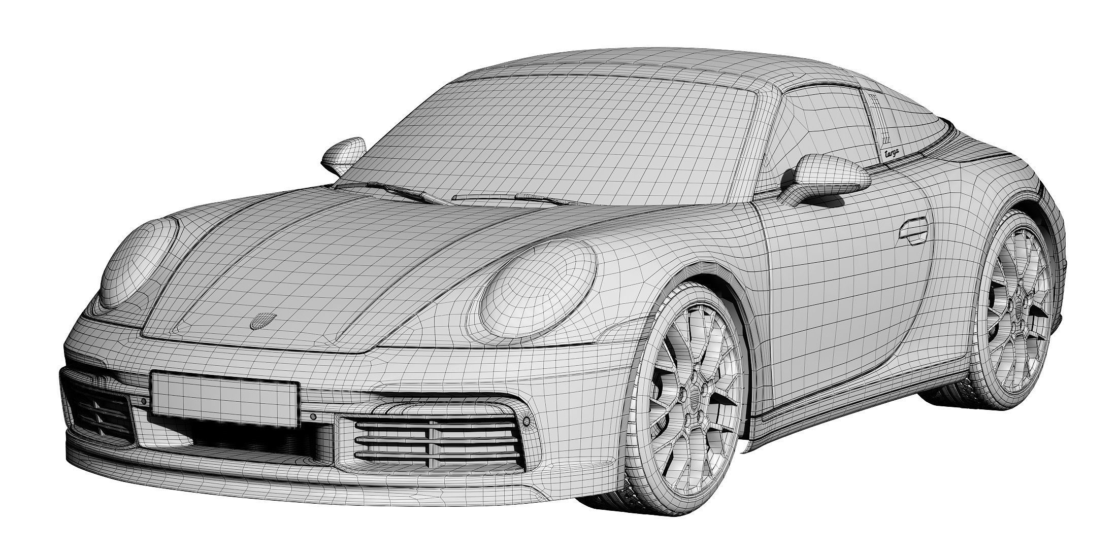 Porsche 911 Targa 2019 3D model_21