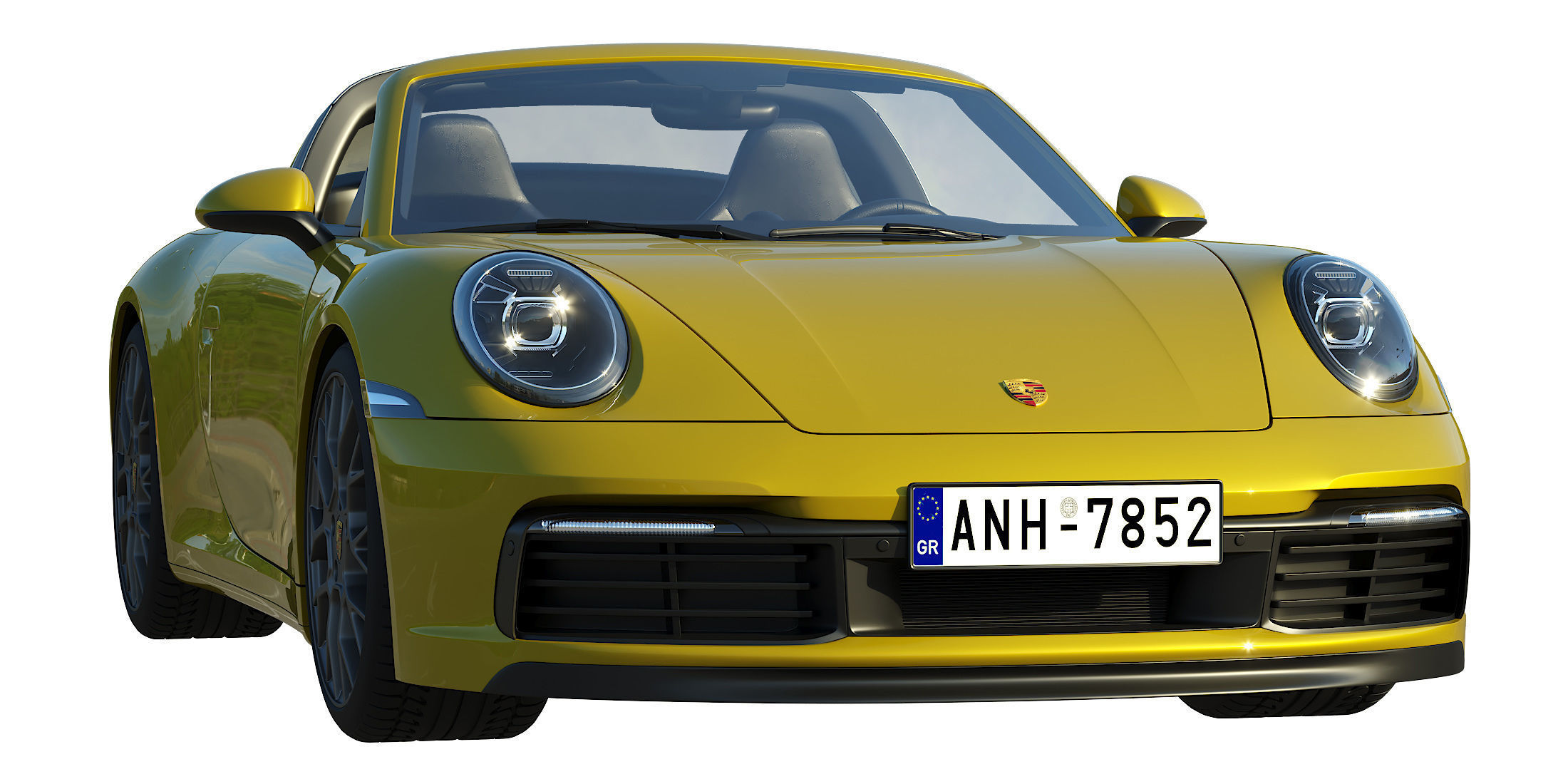 Porsche 911 Targa 2019 3D model_3