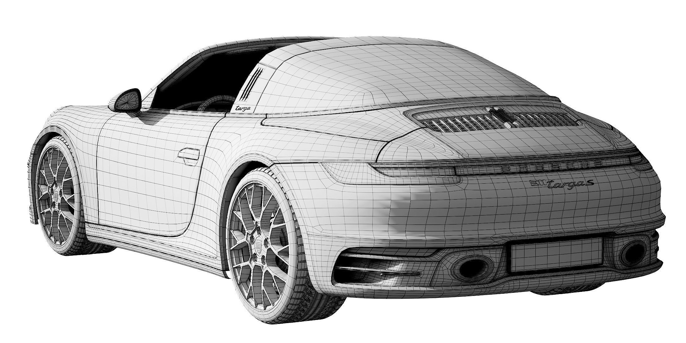 Porsche 911 Targa 2019 3D model_22