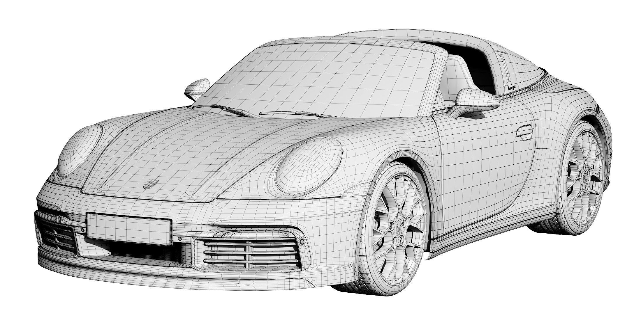 Porsche 911 Targa 2019 3D model_20
