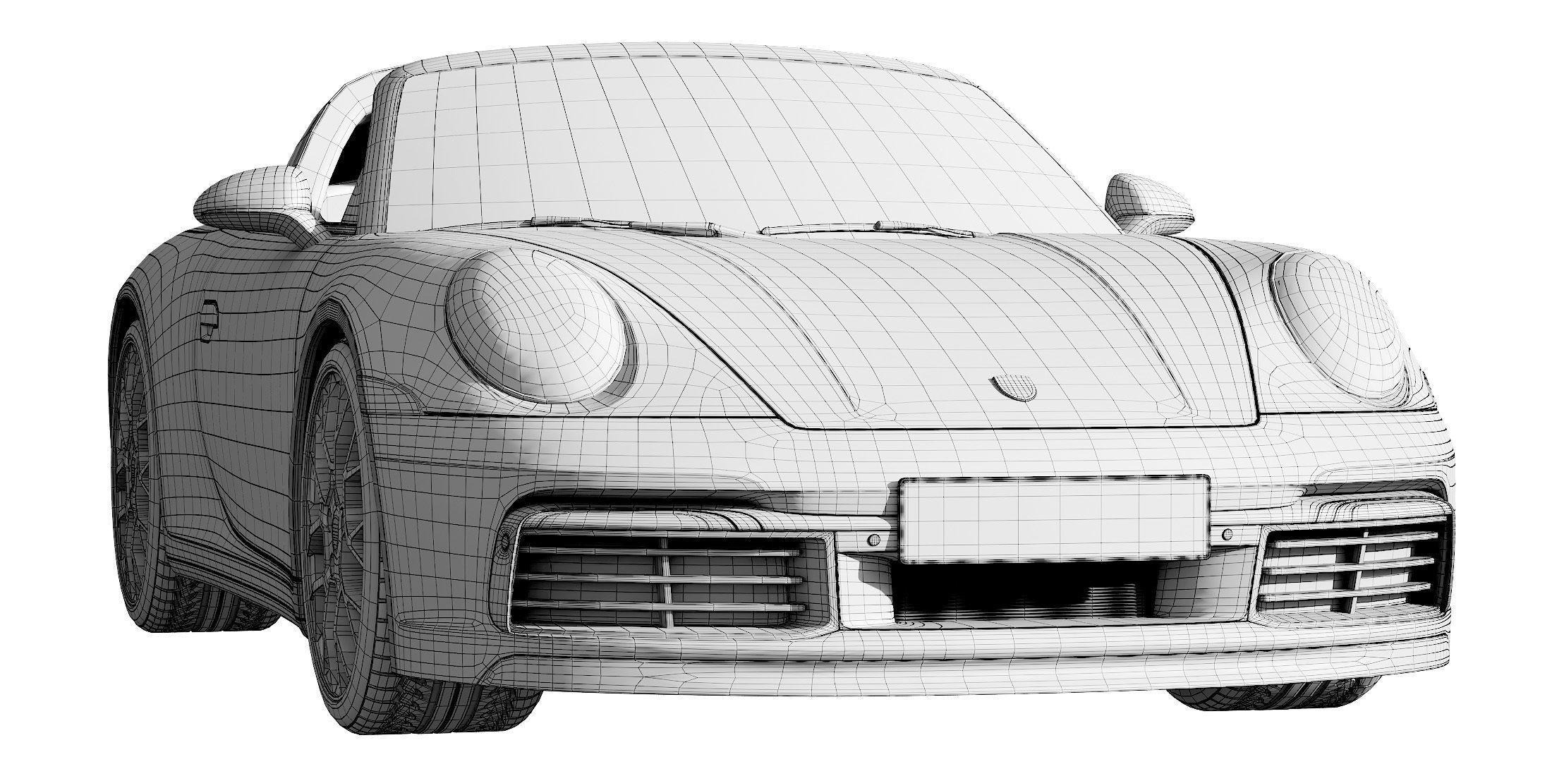Porsche 911 Targa 2019 3D model_24